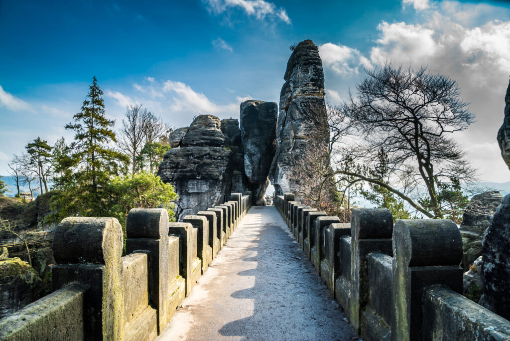 wehrgang basteibrücke mit steintor